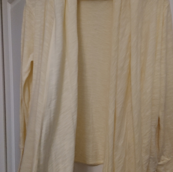 Kersh Lemon Yellow Open Waterfall Cardigan ~ Size S - Picture 5 of 9